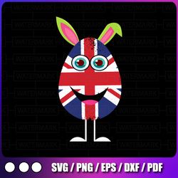 easter sunday uk flag png, easter sublimation, uk flag eggs, file for printable,