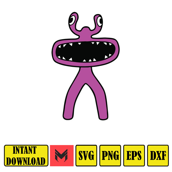 Rainbow Friends Characters SVG Bundle