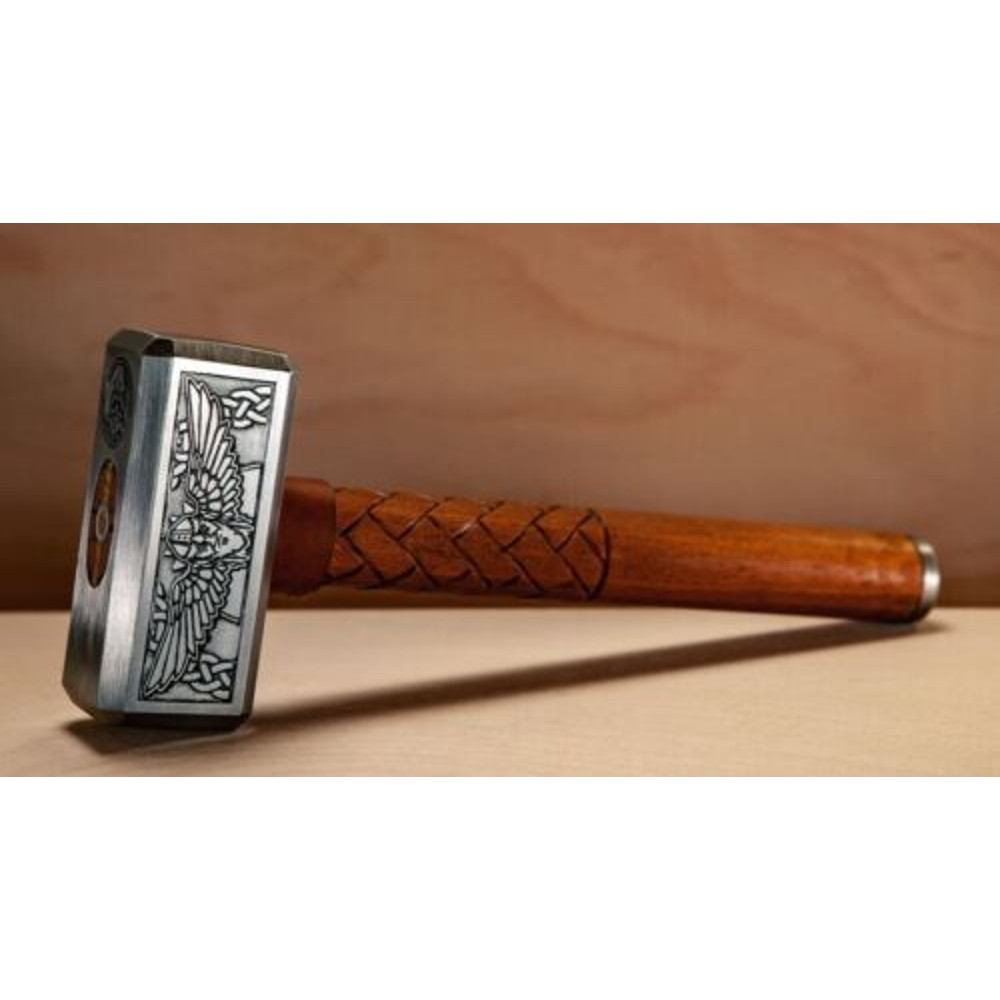 Handforged Thor Viking Carbon steel hammer Blacksmith tool Kalapax face Engraved, Viking War Hammer, Thor Hammer Replica 5.jpg