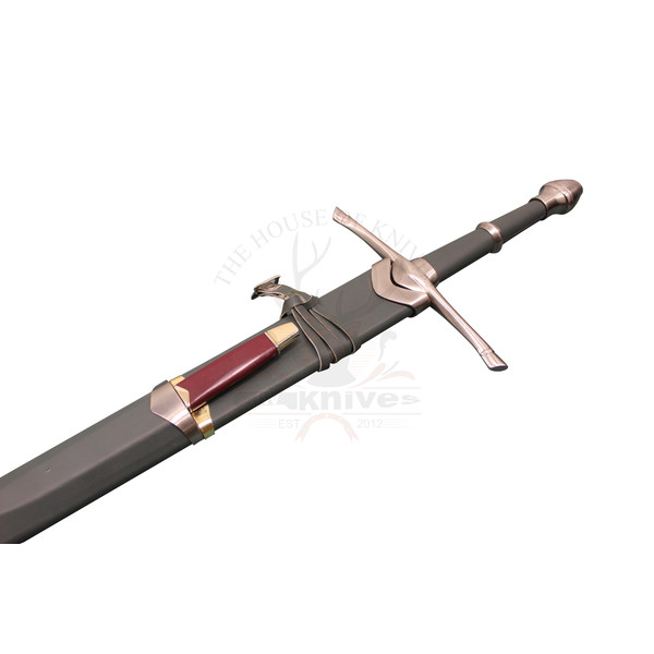 LOTR New Aragorn Strider Ranger Sword With Knife Cosplay fully Functional Gift, Ranger Sword, Replica Sword, Sword Gift 4.png