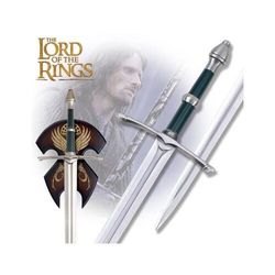 lotr new aragorn strider ranger sword with knife cosplay fully functional gift, ranger sword, replica sword, sword gift