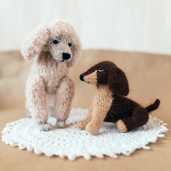 Poodle puppy knitting pattern. Little knitted realistic dog - Inspire ...
