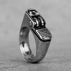 lighter ring, men's signet ring, stainless steel ring, rings for women, lighter, rings for men, stainless steel signet