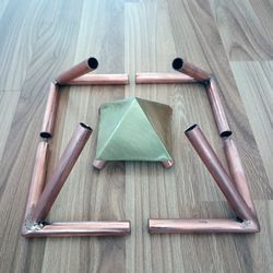 3/8 Inch outer diameter kit Gasu Copper Meditation copper Pyramid corner connector kit Only