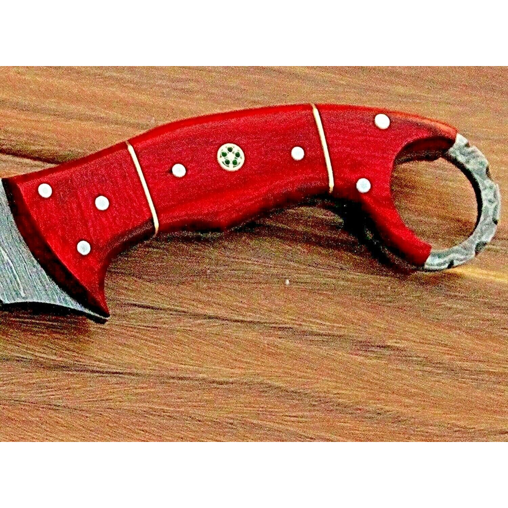 Full Tang Hand Forged Karambit Damascus Steel Karambit Knife, Custom Handmade Karmbit, Karambit Knive, Karambit Knife 4.jpg