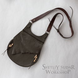 Western leather bag / unisex / crossbody handbag / one of a kind / handmade