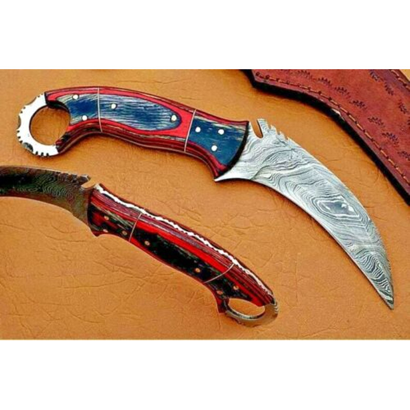 Full Tang Hand Forged Karambit Damascus Steel Karambit Knife, Custom Handmade Karmbit, Karambit Knive, Karambit Knife.jpg