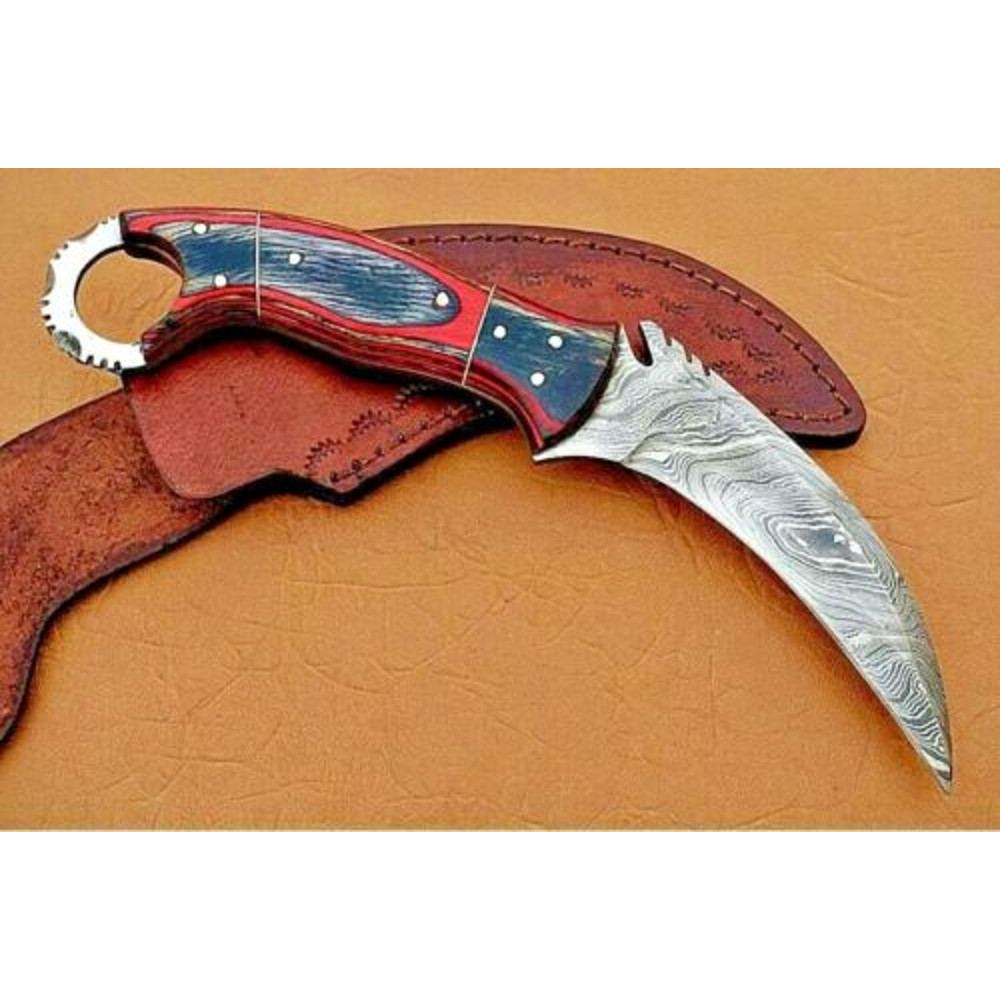 Full Tang Hand Forged Karambit Damascus Steel Karambit Knife, Custom Handmade Karmbit, Karambit Knive, Karambit Knife 3.jpg
