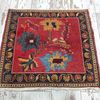 Vintage Wall Tapestry, Small Rug, Floral Rug, Laundry Rug, Mini Rug, Home Decor Rug, Bordered Rug, Turkish Rug, Bath Mat09.jpg
