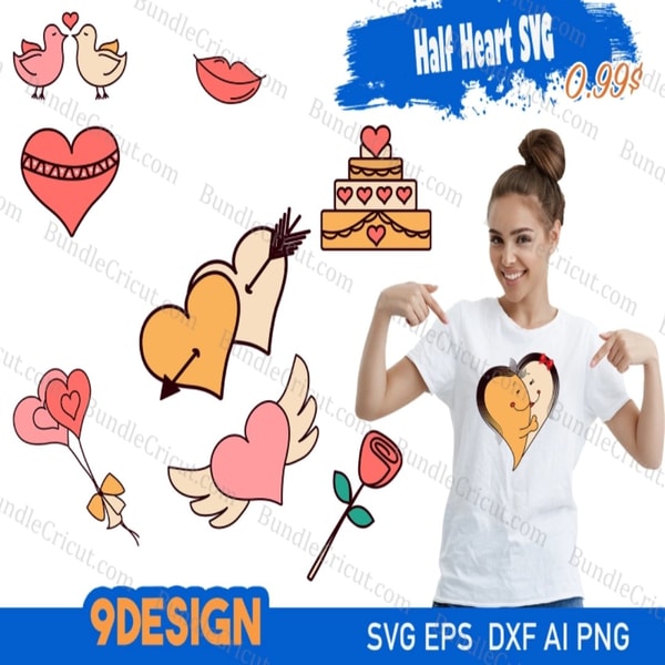 Two Color Svg Images two pieces heart svg,half heart svg, two color heart svg,hea - Inspire ...