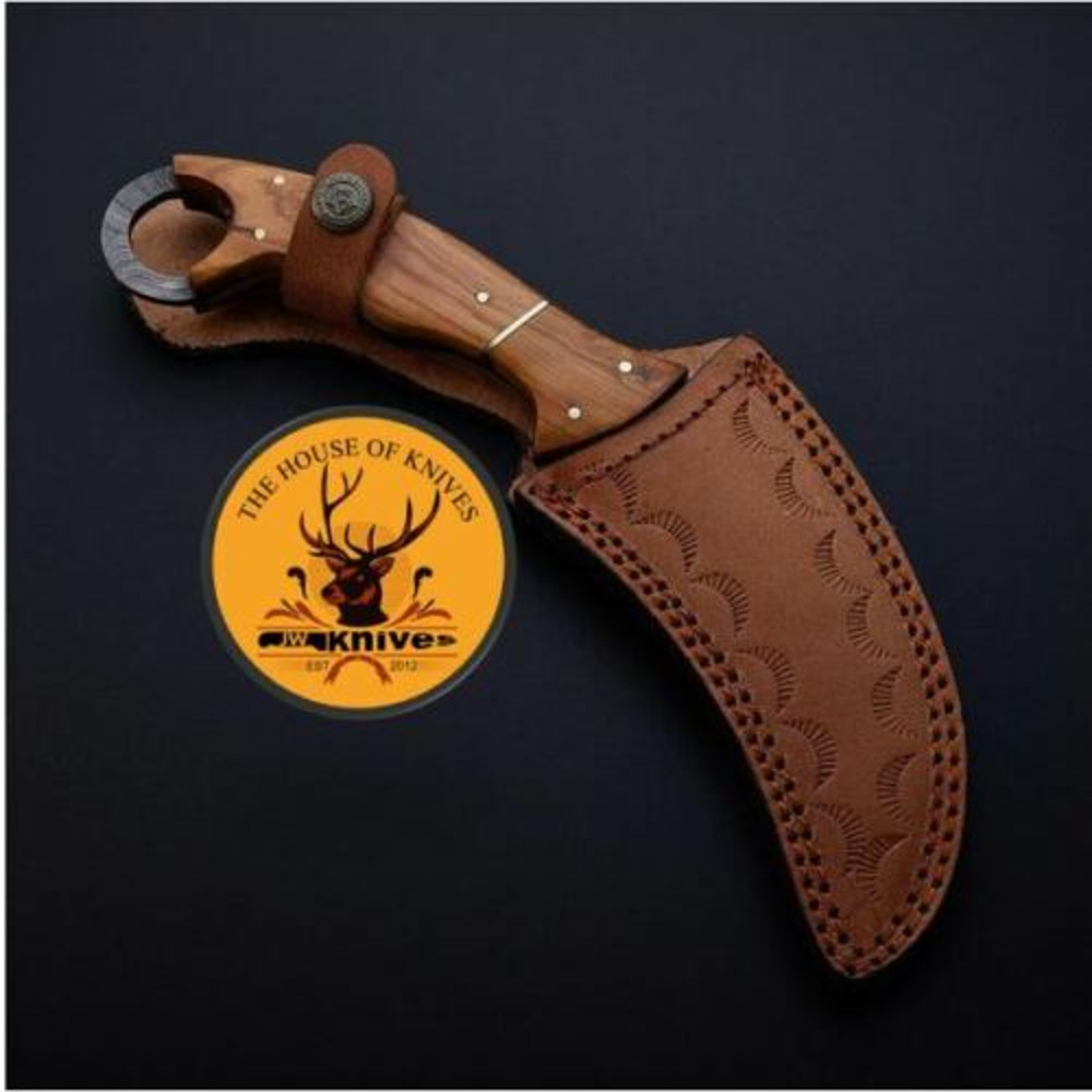 Custom Karambit, Handmade Karambit, Full Tang Hand Forged Damascus Steel Karambit Knife, Karambit Knive, Karambit Knife 2.jpg