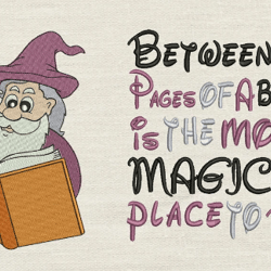 Wizard with Between the Pages 2 designs reading pillow-INSTANT D0WNL0AD