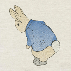 Rabbit embroidery design 3 Sizes reading pillow-INSTANT D0WNL0AD