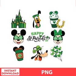 Mickey Patricks Day, Mickey Mouse Birthday Png, Mickey Mouse Bundle Png, digital file
