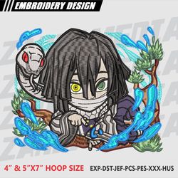 anime inspired , machine embroidery design, files, instant download