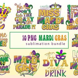 10 files of mardi gras quotes png flower de luce sublimation designs bundle