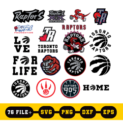 toronto raptors bundle svg nba sport logo files for cricut