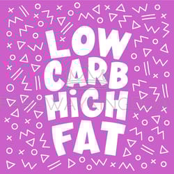 low carb pink healthy food keto diet vector illustration