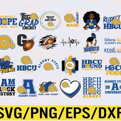albany state artwork hbcu collection, svg, png, eps, dxf