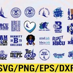 bennett college artwork hbcu collection, svg, png, eps, dxf