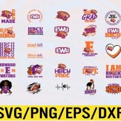 edward waters university artwork hbcu collection, svg, png, eps, dxf