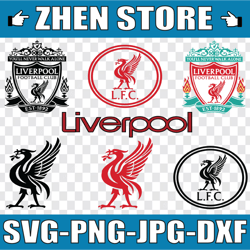 football bundle, liverpool svg, lfc svg, cutfile, football svg, football teams, cricut, design, footie svg, t-shirts, mu
