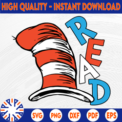 red svg, dr seuss svg, cat in the hat sayings quotes svg, dxf, clipart, vector, print files, sublimation