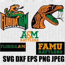 florida am rattlers svg png jpeg  dxf digital cut vector files for silhouette studio cricut desig