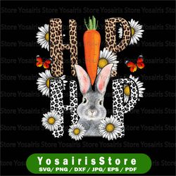 happy easter png, western, hip hop png, easter png, leopard, flower, carrot, butterfly, sublimation design