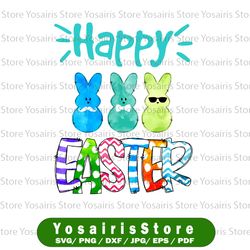 "happy easter sublimation png design, easter peeps png, subliamtion, printable "