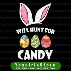 will hunt for candy png, sublimation, bunny ears png, easter eggs