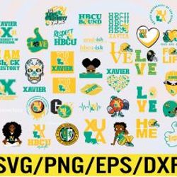 xavier artwork hbcu collection, svg, png, eps, dxf