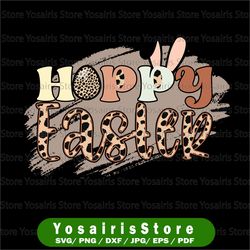 hoppy easter, easter, happy easter, bunny, leopard, split leopard digital download png