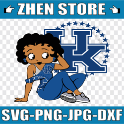 betty boop with kentucky wildcats png file, ncaa png, sublimation ready, png files for sublimation