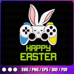 easter bunny gaming svg, easter boy svg, happy easter png, easter bunny png, video game png, funny easter kid png