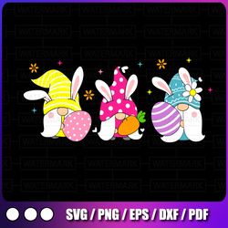 easter gnomes svg, easter svg kids, easter svg, bunny svg