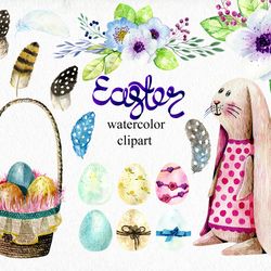 easter watercolor clipart.