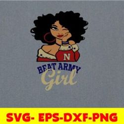 beat army girl, svg, png, eps, dxf, ncaa teams