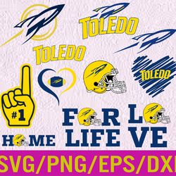 toledo-rockets svg, n-c-aa team, logo bundle, instant download