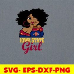 iowa state girl, svg, png, eps, dxf, NCAA teams