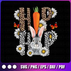 happy easter png, western, hip hop png, easter png, leopard, flower, carrot, butterfly, sublimation design