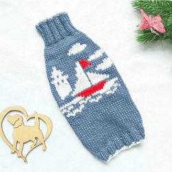 Cute dog sweater for small dogs. Puppy sweater. Cute pet clothes.