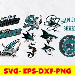 san-jose sharks hockey teams svg, dxf, png, eps, san jose san-jose sharks svg, n--h--l svg, png