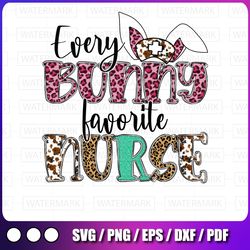 every bunny's favorite nurse sublimation download, easter nurse png, instant download nurse bunny sublimation