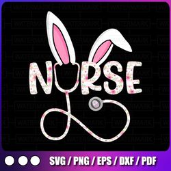 easter nurse stethoscope png sublimation design, easter sublimation png,easter floral day png,easter png