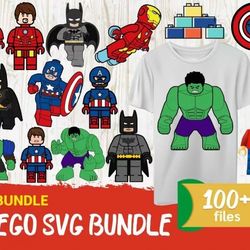 100 LEGO SVG BUNDLE - SVG, PNG, DXF, EPS, PDF Files For Print And Cricut