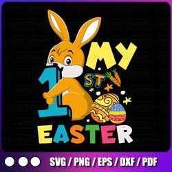 "my first easter svg cut file, girl easter shirt, girl easter svg, dxf eps png, silhouette cricut, digital, easter bunny