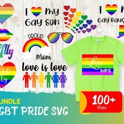 100 LGBT PRIDE SVG BUNDLE - SVG, PNG, DXF, EPS, PDF Files For Print And Cricut