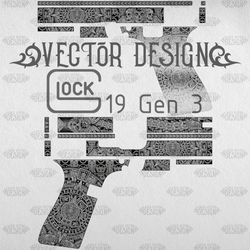 VECTOR DESIGN Glock19 gen3 "Aztec calendar"