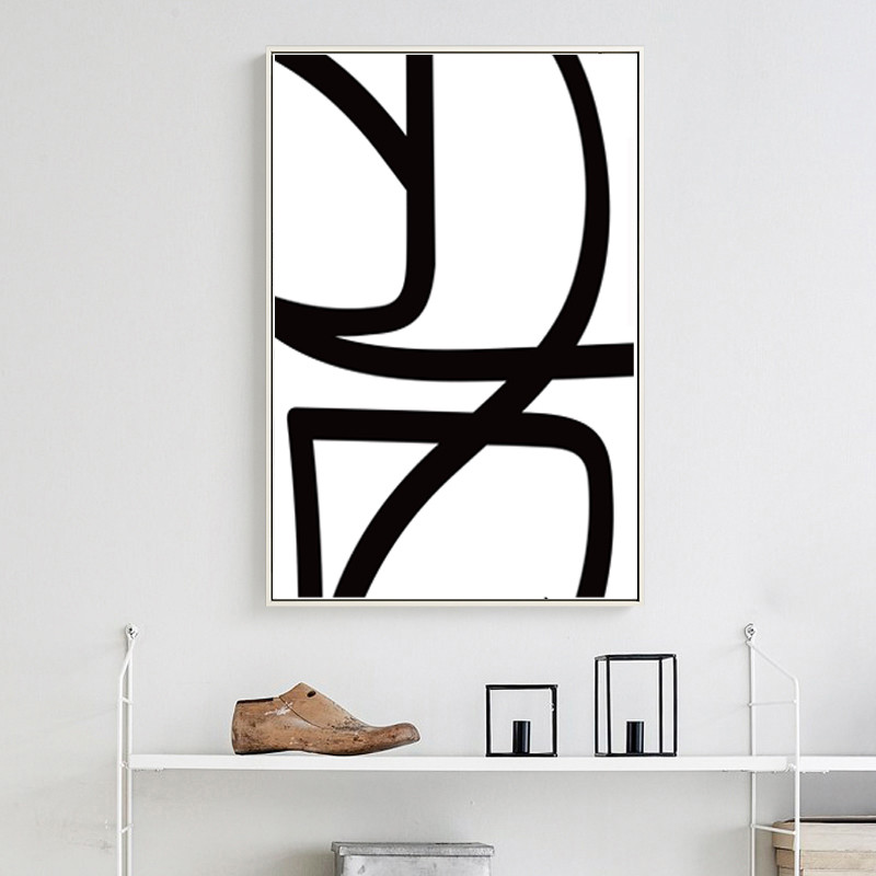 Three geometric line posters, easy to download